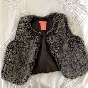 Toddler faux fur vest